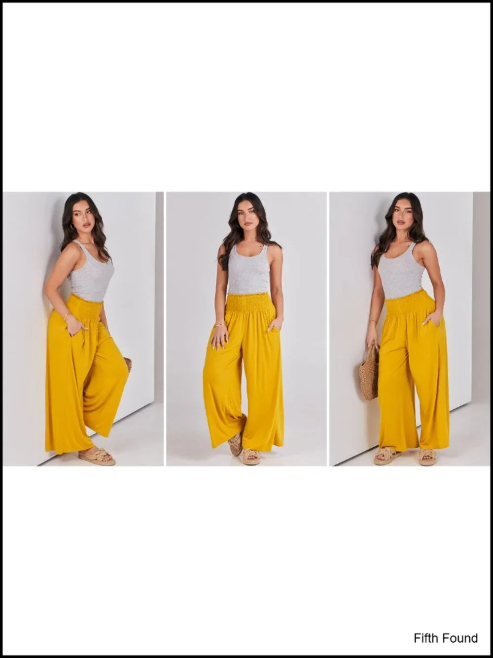 Wide Leg Palazzo Pants with Pockets High Waisted Lounge Pant Boho Summer